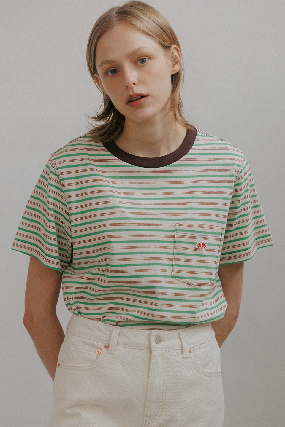 stripe pocket t-shirt (3colors) /5/28일 예약배송